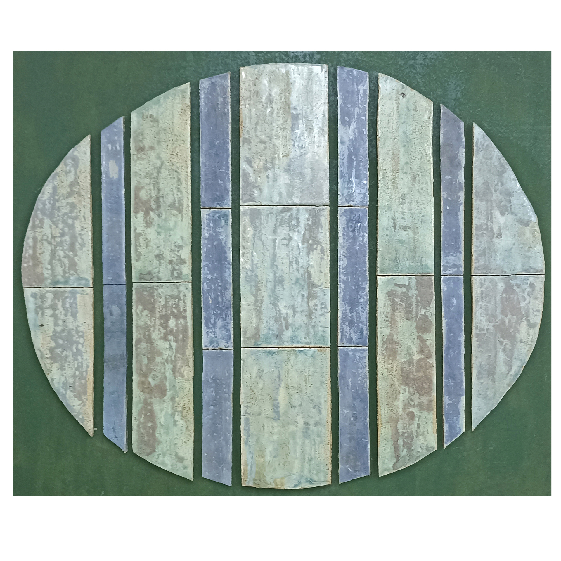 ABSTRACCION ELIPSE refractario esmaltado 1300º tamaño 80X100 cms.