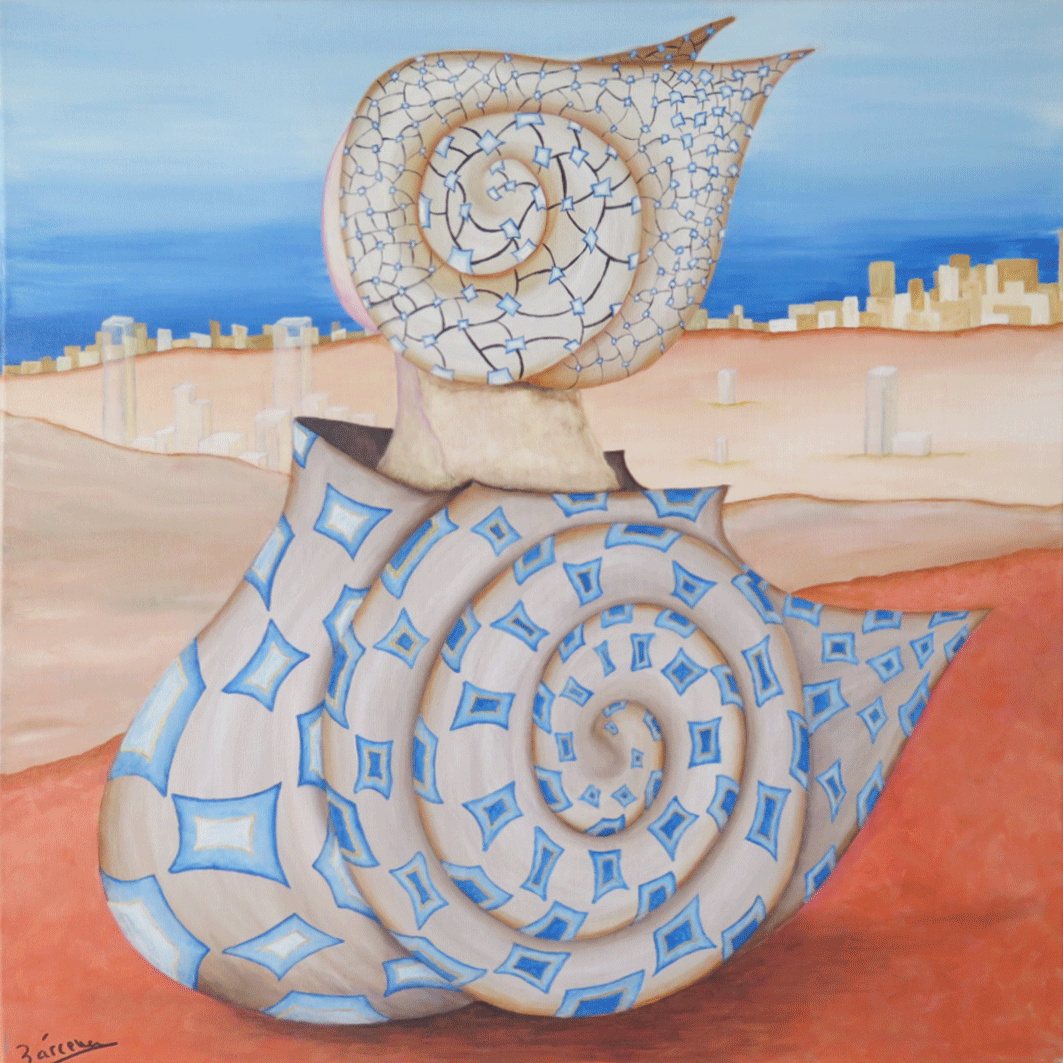 DE DONDE EL VIENTO TE LLEVA- acrílico sobre tela tamaño-50X50-CMS