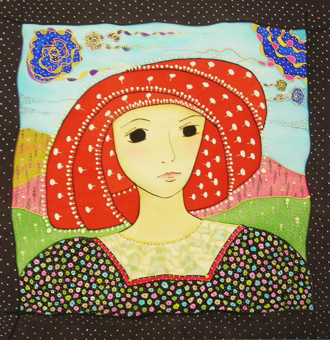 LOLITA CAMPASTRE acrílico sobres seda tamaño 60X60 cms