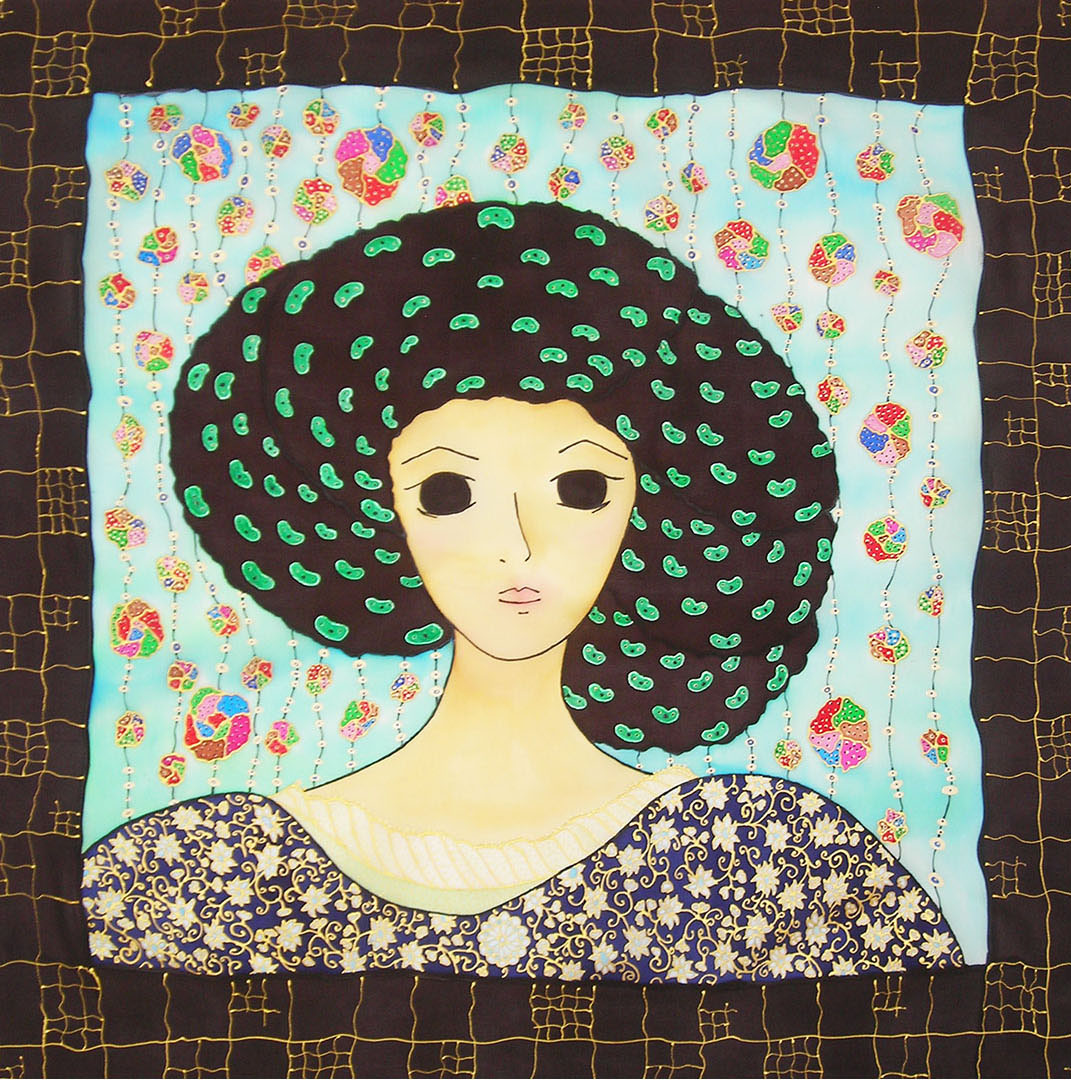 LOLITA URBA acrílico sobres seda tamaño 60X60 cms