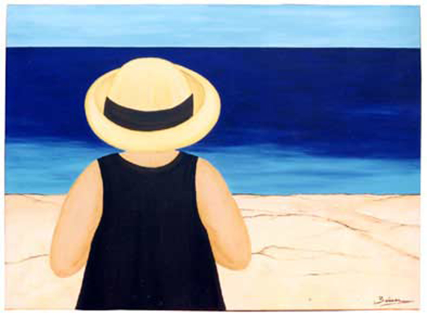 MAR DE ESPERA acrílico sobre lienzo tamaño 70x100 cm