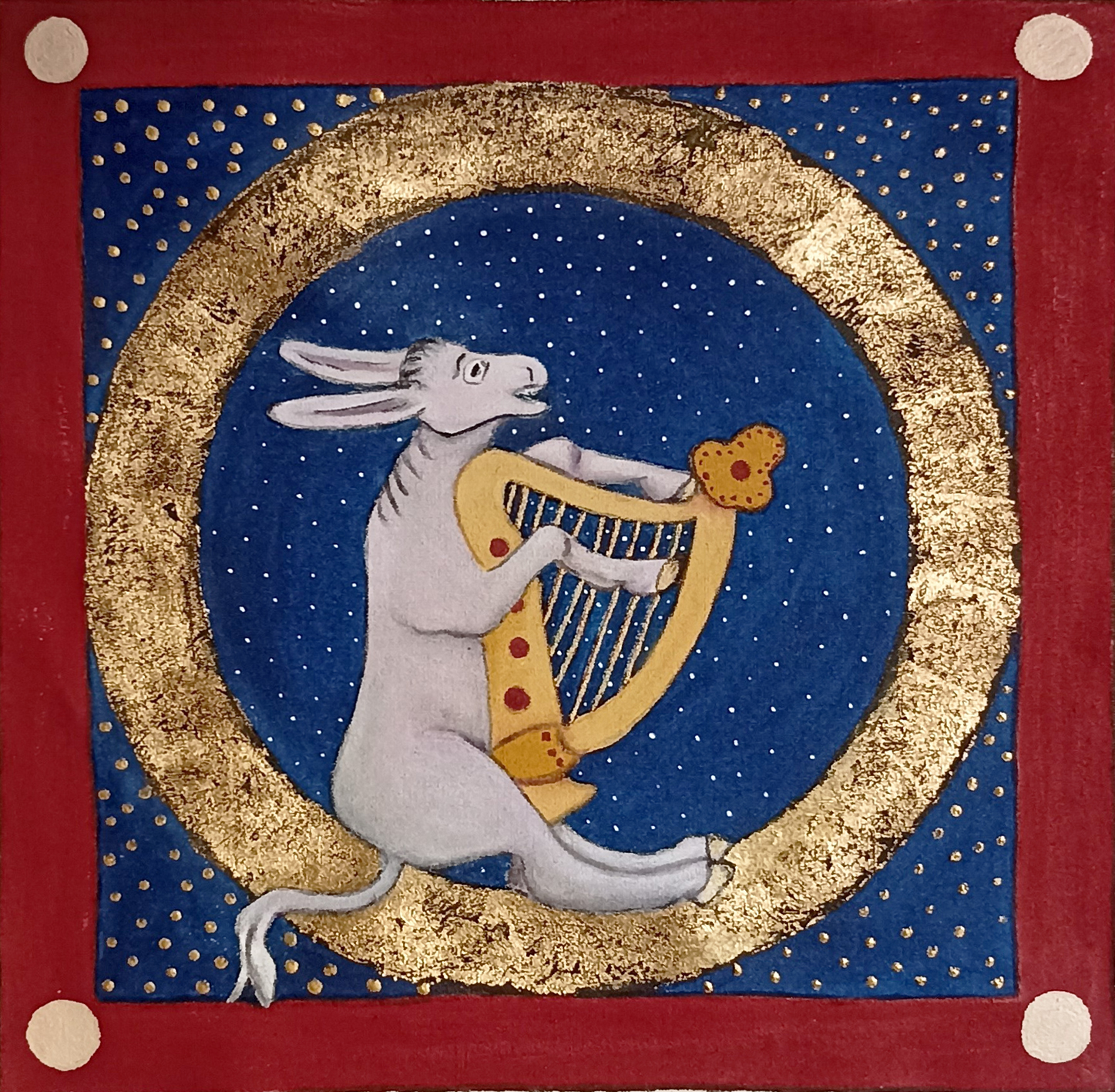 ARPA ASNAL acrílico sobre tela tamaño 35x35 cms.