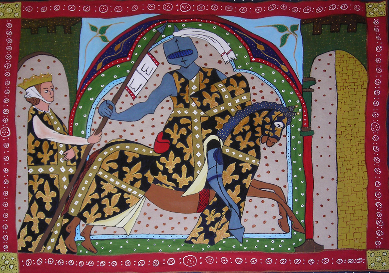 ROMAN DE LA POIRE 1 acrílico sobre tela TAMAÑO 60X70 CMS