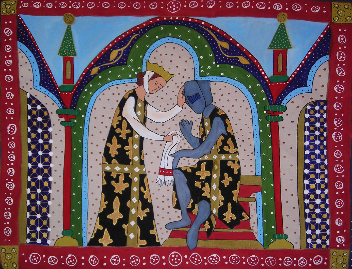 ROMAN DE LA POIRE 2 acrílico sobre tela TAMAÑO 60X70 CMS