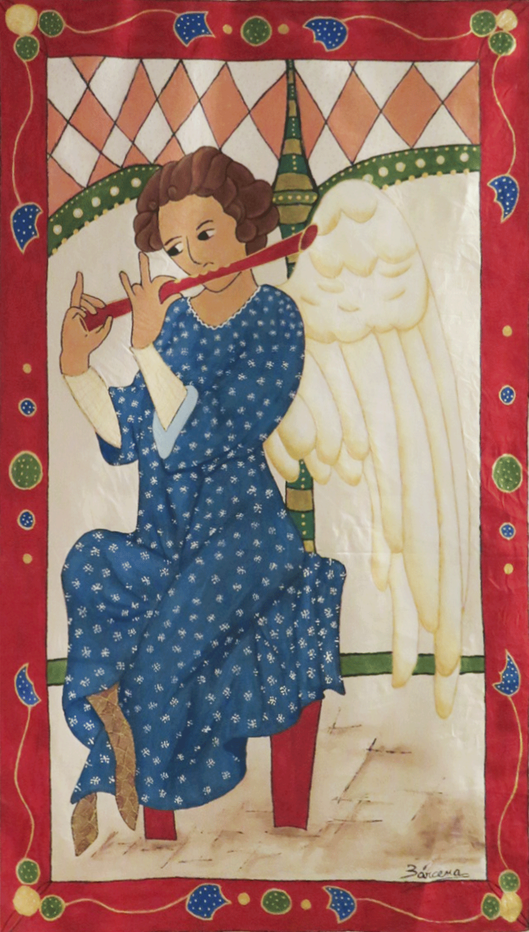 SONIDO MEDIEVAL acrílico sobre tela TAMAÑO 100X50 CMS