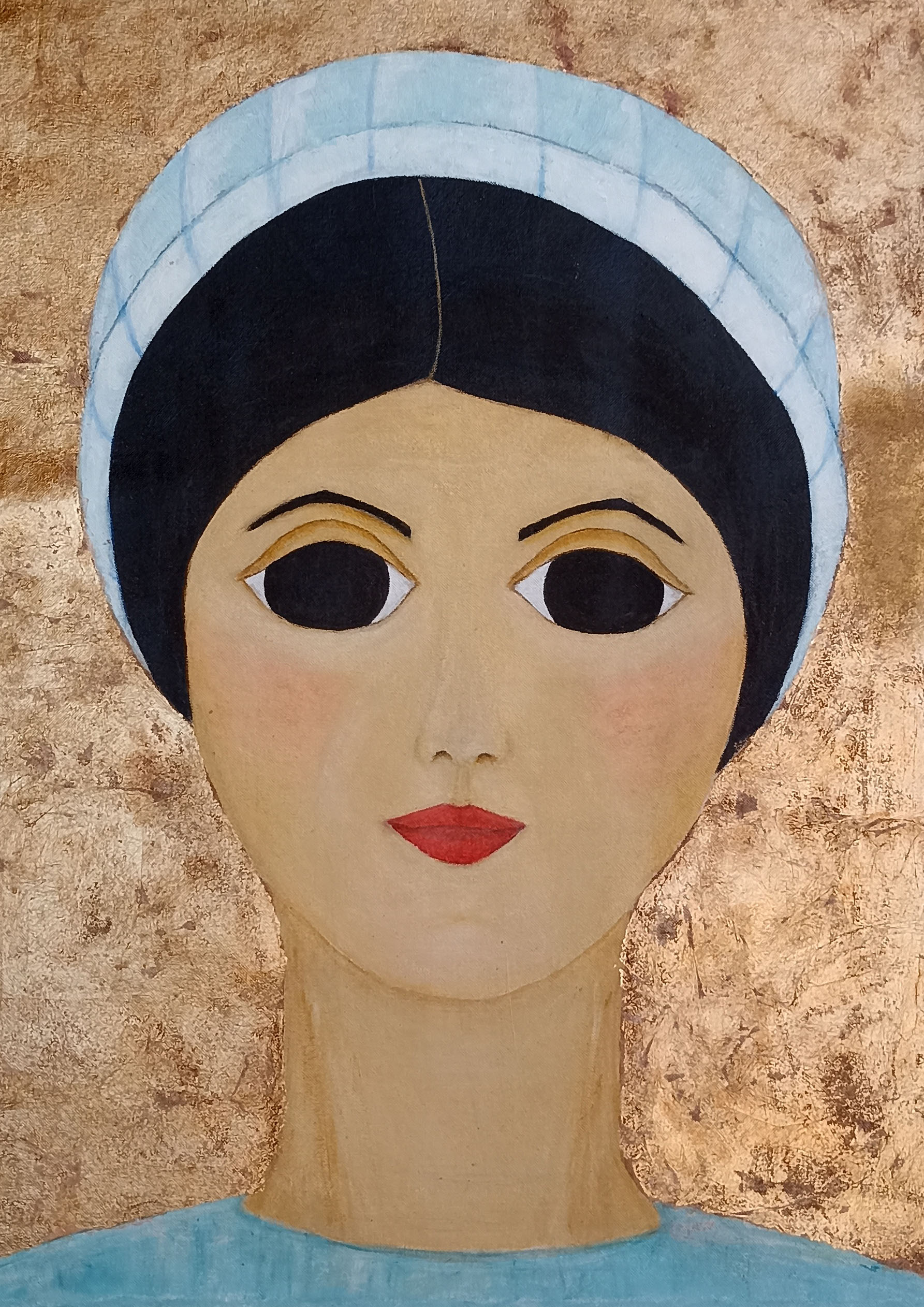 LADY CONSTANCE acrílico sobre tela tamaño 70x50 cms.