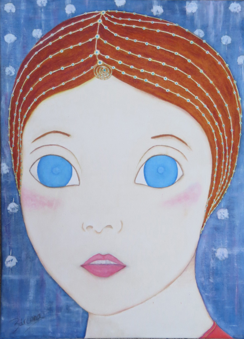 MISS LILLY acrilicos sobre tela tamaño 70x50 cms