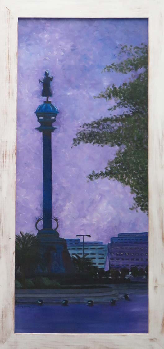 COLON acrílico sobre tabla (tamaño 46x120 cms)