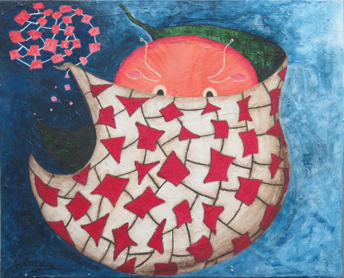 CUCUT acrílico sobre tela (tamaño 70x60cms)