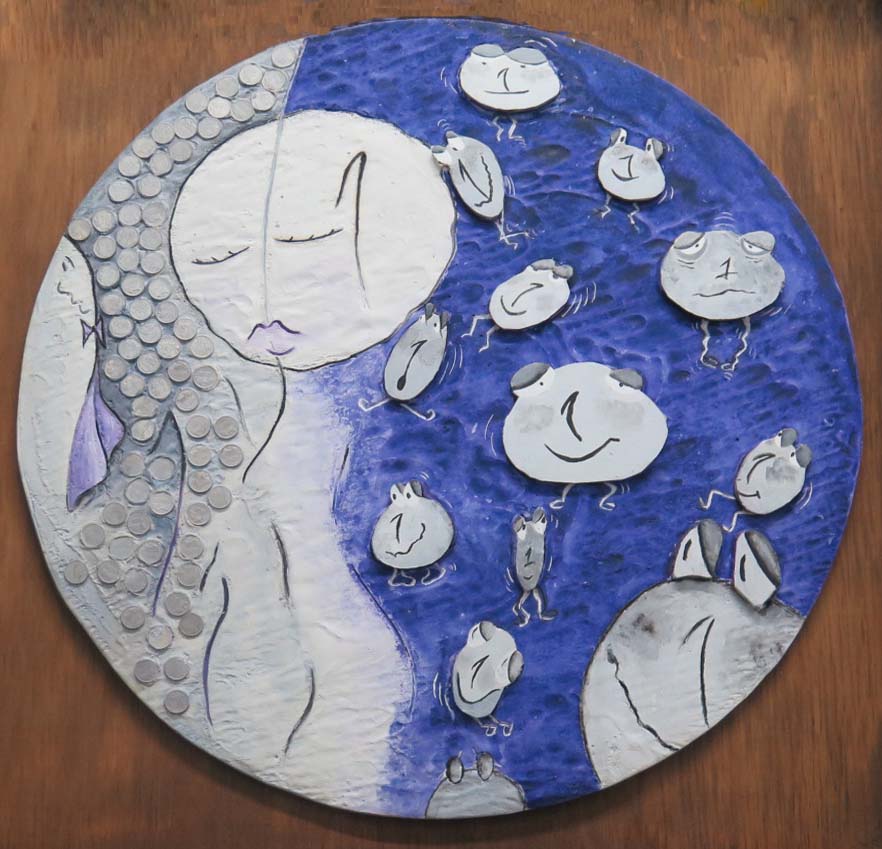 PELONA 1 fresco sobre table (tamaño 50x50 cms)