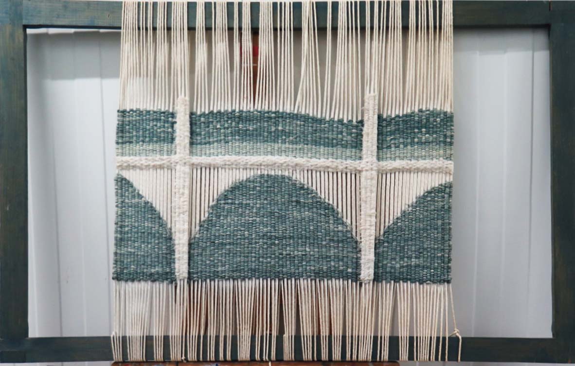 PUENTES DE ALGODÓN tapiz de fibras naturales (tamaño 100x50 cms