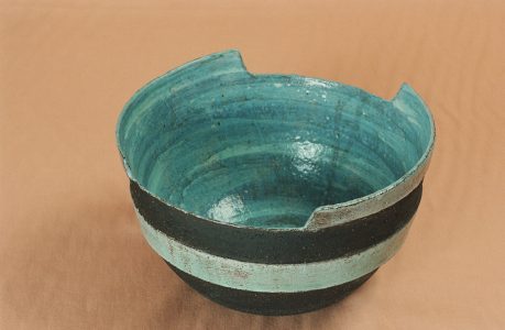 CUENCO AEREO GRANDE gres negro 20x20 cms. colección privada 1300º